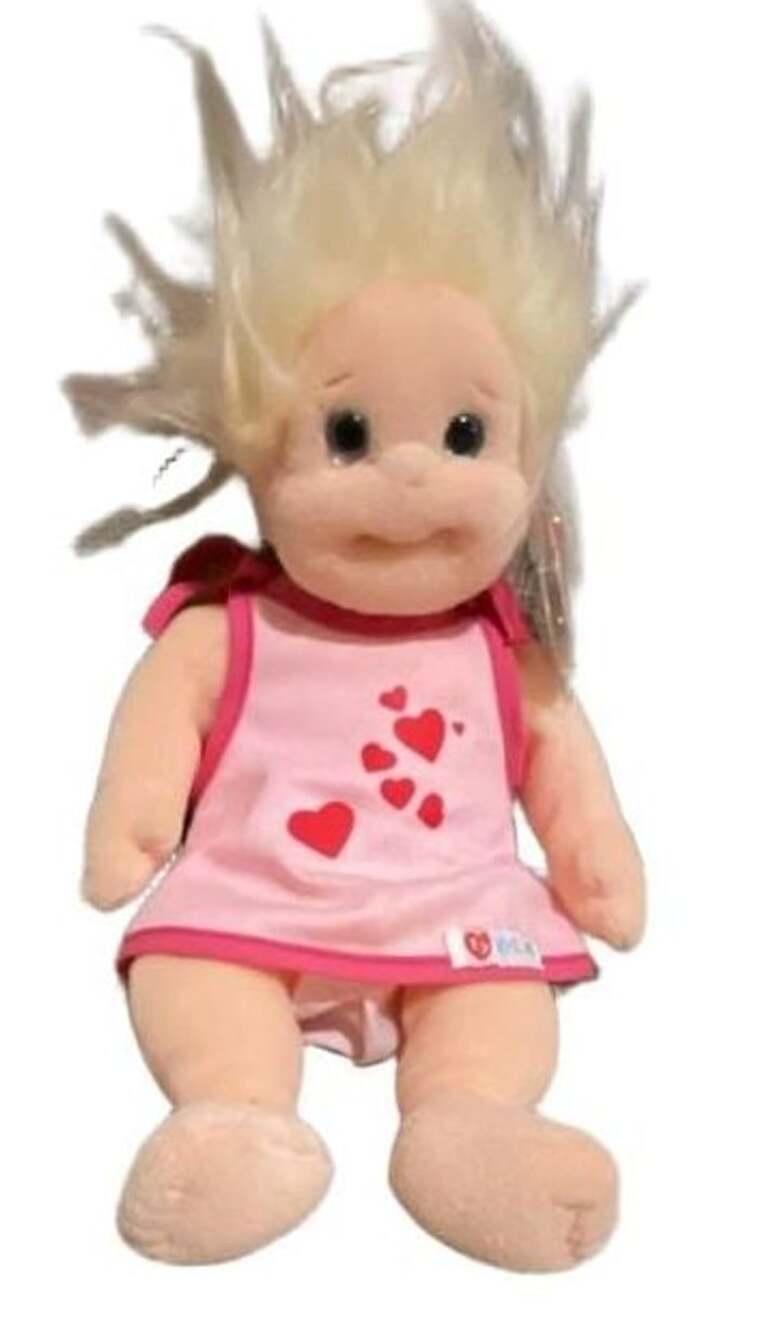 Sweetie Blonde Plush Doll With Dress- TY Baby Kids